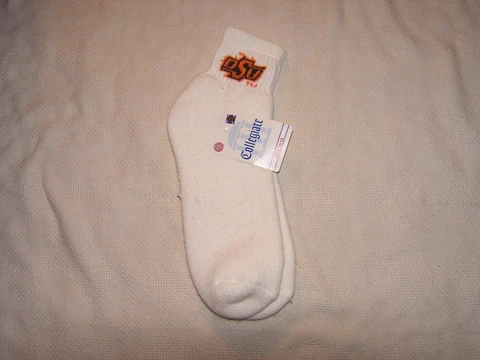 NCAA Oklahoma St. Cowboys College Adult Socks Sz 10-13 Cover