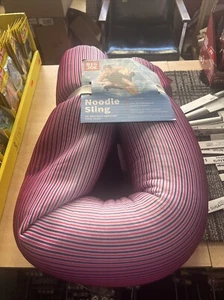 Eslinga de fideos Big Joe sin necesidad de inflación asiento de piscina con reposabrazos, fucsia desvanecida - Imagen 1 de 3