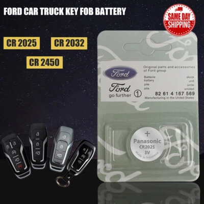 Batería de litio genuina de celda de moneda para Ford coche camión llavero reemplazo remoto Foto 1 de 4