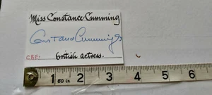 Thomas Scullion Collection - HAND SIGNED CONSTANCE CUMMINGS COA STARTS AT £4.99 - Picture 1 of 2