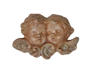 Sehr alte Ton/Terrakotta Cherub-Skulptur - Kinderkopf schläft, - Bild 1 von 4