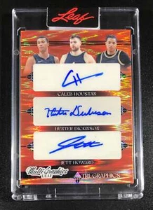2022-23 Leaf Multigraphics Caleb Houstan Hunter Dickinson Jett Howard 1/5 - Picture 1 of 2