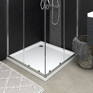Tidyard Shower Base Tray Rectangular ABS Bathroom Base Shower Drain Cover U0R3