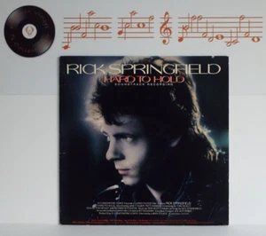 Rick Springfield Hard To Hold Soundtrack Recording Vinyl LP + Inner Sleeve - EX - Picture 1 of 4