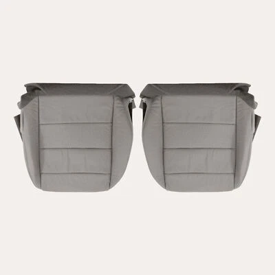 For 2007-2008 Acura TL Type S Driver & Passenger Bottom Leather Seat Cover Gray - Image 1 of 4