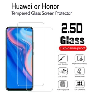 2 Pack For Huawei P50 nova 10z Honor 9C play3 Tempered Glass Screen Protector - Picture 1 of 3