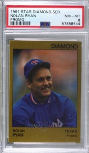1991 Star Diamond Promos /400 Nolan Ryan PSA 8 HOF