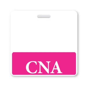 CNA Badge Buddy - Horizontal - ID Card Buddies for Certified Nursing Assistant - Picture 1 of 3