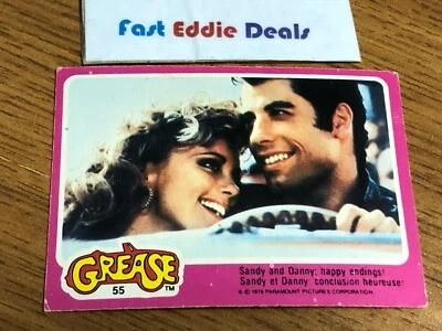 1978 O-PEE-CHEE GREASE THE MOVIE FRENCH CARD 55 OLIVIA NEWTON JOHN CANADA SANDY - Image 1 of 2