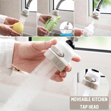 Moveable Kitchen Tap Head 360° Rotatable Faucet Water Saving Filter Sprayer US
