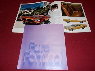 1971 PONTIAC BROCHURE GTO FIREBIRD GRAND PRIX LEMANS CATALINA 24 p. '71 CATÁLOGO - Imagem 1 de 4