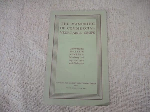 The Manuring of Commercial Vegetable Crops  Bulletin No 6 1949 (1006) - Imagen 1 de 6