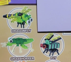 Dragonfly & Grasshopper & Fly ~ (3) Building Block sets ~ Insects - Picture 1 of 5