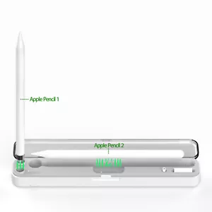 Wireless Charger Charging Dock Holder Portable Storage Box For Apple Pencil 2/1 - Picture 1 of 10