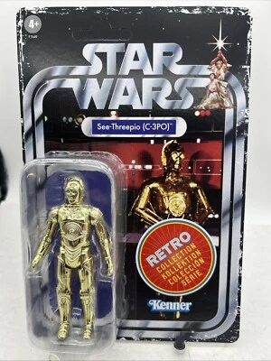Nuevo C3-PO Star Wars Colección Retro Primera 12 Hasbro Kenner See-Threepio C3P0 Foto 1 de 4