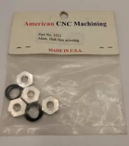 American CNC Aluminum Hub Hex 12mm with O Rings Vintage Rc 1021 - Picture 1 of 1
