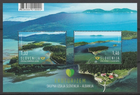 Slovenia 2021 Islands joint issue Albania MNH Block Cover