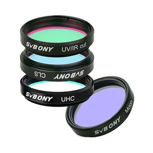 SVBONY 1.25'' Telescope Filters UHC /CLS/ Moon/ UV/IR Cut Astronomy observation - Picture 1 of 16