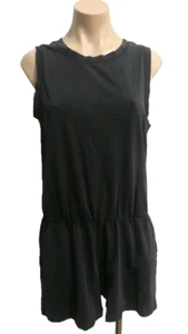 BNWT Z Supply Women's Black Wash Romper Shorts Casual Jumpsuit Size L - Bild 1 von 4
