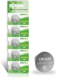 Lot PGSONIC CR1620 DL1620 Lithium Battery 3V Button Battery Coin Cell - Picture 1 of 6