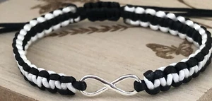 Unendlichkeit Symbol der Liebe Sterling Silber 925 Handarbeit Armband❤ - Bild 1 von 2