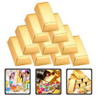 10 pièces boîtes boîtes à bonbons cadeaux d'anniversaire en or brique de bonbons pour emballer maquillage