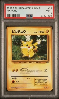 PSA 9 MINT 1997 Pokemon Japanese Pocket Monsters Jungle Pikachu #25 - Image 1 of 2