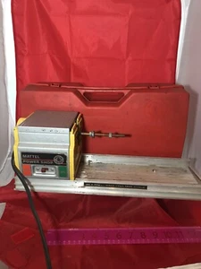 VINTAGE WOOD WORKING TOY 1964 MATTEL TOYMAKERS POWER SHOP LATHE - Picture 1 of 9