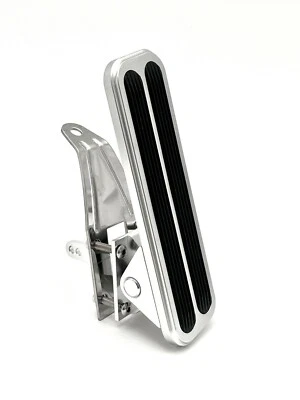 Pedal de acelerador de acelerador de montaje en piso Pedal Billet Aluminio Hot Rod Chevy Foto 1 de 4