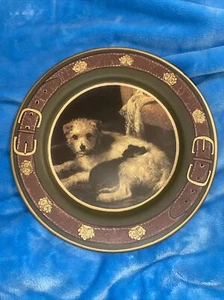 Raymond Waites Decorative Plate w/ Yorkshire Terrier and Small Dog - Picture 1 of 11