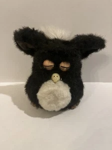2005 Furby Charcoal Black & White Emoto tronic Blue Eyes Tiger NO WORKING READ - Picture 1 of 16
