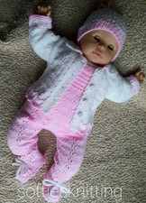 Hand knitted baby sets / reborn doll outfit 20''-22''