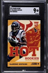 2013 Panini Score Hot Rookies DeAndre Hopkins RC #7 SGC 9 Mint! - Picture 1 of 2