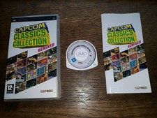 PSP CAPCOM CLASSICS COLLECTION REMIXED Sony Playstation PSP Game *