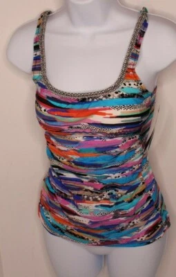 PROFILE GOTTEX Venice Beach Tankini  Womens Sz 6 E653-1B33 - Image 1 of 3