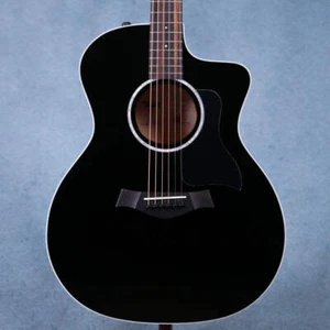Taylor 214ce-BLK Plus Grand Auditorium Acoustic Electric Guitar - Black - 220419 - Picture 1 of 8