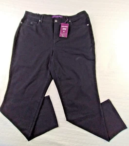 Gloria Vanderbilt Amanda Jeans 16W Black Stretch Soft Touch Slimming AGL0488 - Picture 1 of 17