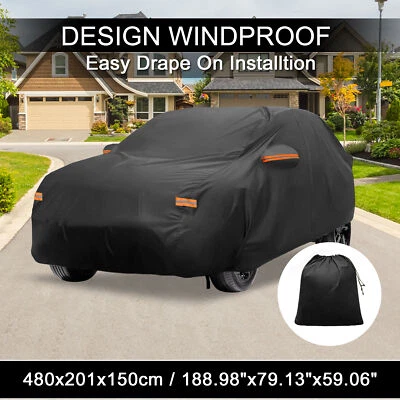 Waterproof Aluminum Film Car Cover for Volvo XC60 with Driver Door Zipper Foto 1 de 4