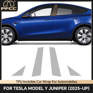 A B Pillars Precut Paint Protection Film PPF TPU For Tesla Model Y Juniper 2025 - Picture 1 of 20