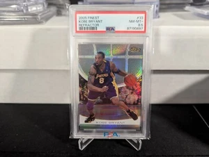 2005 Topps Finest rifrattore Kobe Bryant /349 PSA 8.5 Lakers 33 - Foto 1 di 2