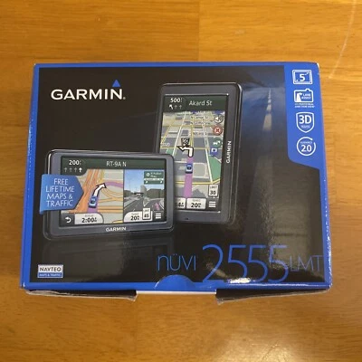 GARMIN nüvi 2555LMT GPS Navigator 5" Bundle Charger Mount Free Shipping - Image 1 of 4
