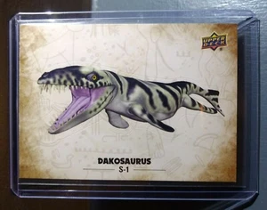 2015 Upper Deck Dinosaurs Dakosaurus #S-1 Trading Sticker Card - Picture 1 of 2