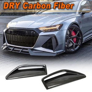 DRY Carbon entradas de aire ventilación Front Fog Air Vent Fins para Audi RS6 C8 Avant - Imagen 1 de 12