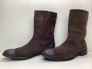 MENS COLE HAAN CASUAL BROWN SUEDE BOOTS SIZE 10.5 M - Picture 1 of 11