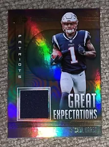 Parche de novato N'Keal Harry 2019 Panini Illusions Great Expectations NE Patriots - Imagen 1 de 2