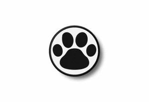 Patch Badge Printed Iron-On Cat Dog Paw Emblem - Picture 1 of 1