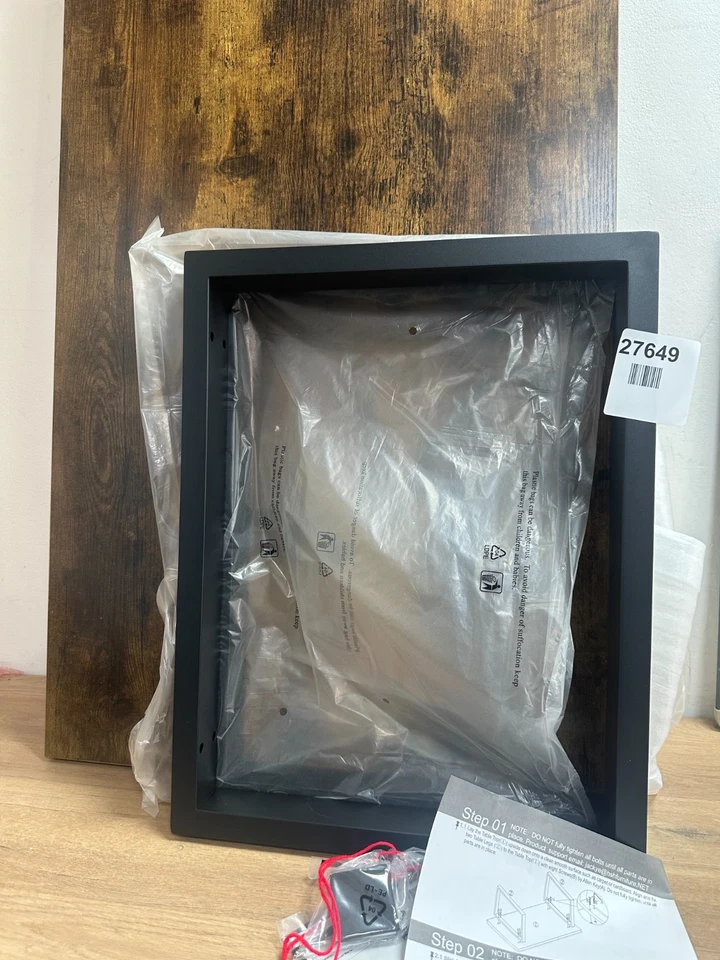 IBF Rustic Living Room Table, Simple Industrial Rectangle Coffee Table - Image 1 of 4