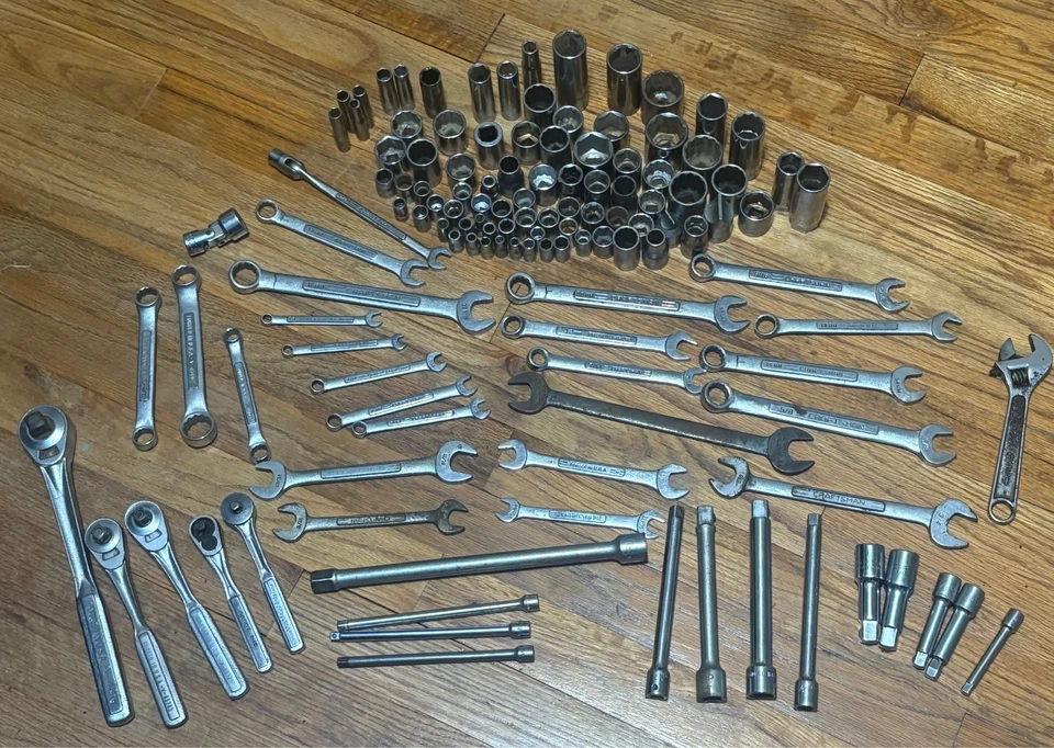 Lote de 126 llaves enchufes vintage Craftsman serie V Ratchet’s EE. UU. - ENVÍO GRATUITO - Imagen 1 de 1