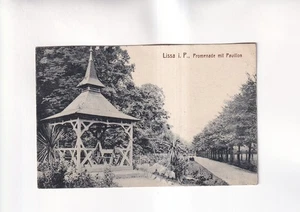 F5966) Cartolina LISSA in POSA - Passeggiata con padiglione 1914 - Foto 1 di 2