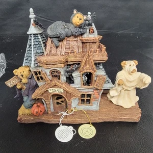 Boyds Bears - Buffy, Barry and Boo's.. Bearly Scary Haunted House- Vintage - Picture 1 of 7